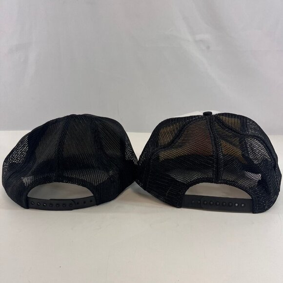 Novelty Snapback Hats Jack Daniels Stops At Every Bar Cap Mesh Back Lot of 2 Vtg - Picture 8 of 14